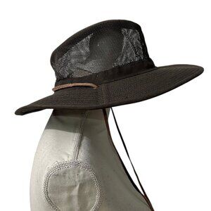 Duluth Trading Company Mesh Crusher Hat With Wide Brim & Adjustable Chin Cord‎